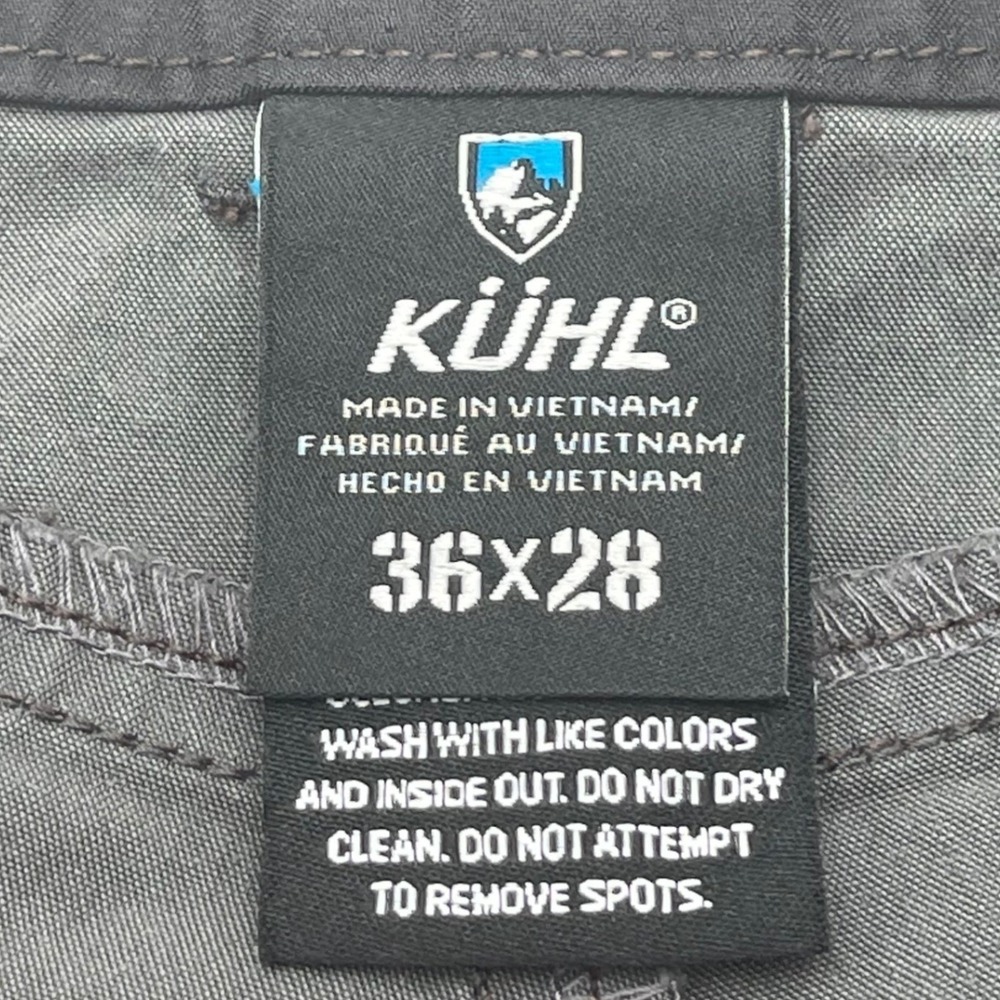 Kuhl Mens Revolvr Rogue Tapered Hiking Pants Gray 36x28 (24) Carbon Outdoors - Picture 4 of 11